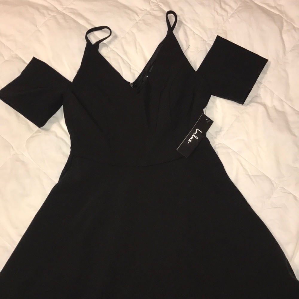 brand new lulus black mini dress